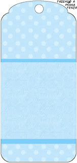 Light Blue with Polka Dots Free Printable Tags.