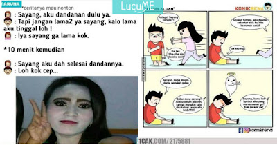 12 Meme 'Cewek Dandan' Ini Lucunya Bikin Ketawa Lepas