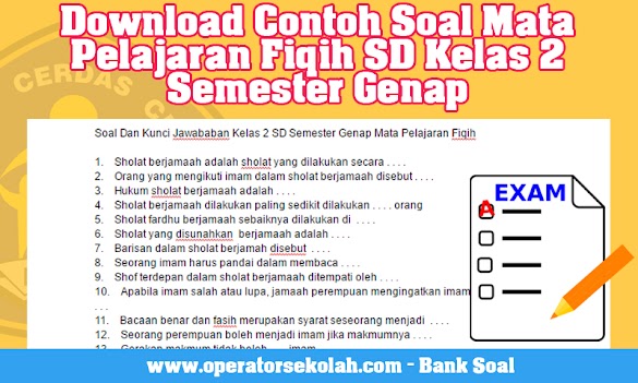 Download Pola Soal Mata Pelajaran Fiqih Sd Kelas 2 Semester Genap