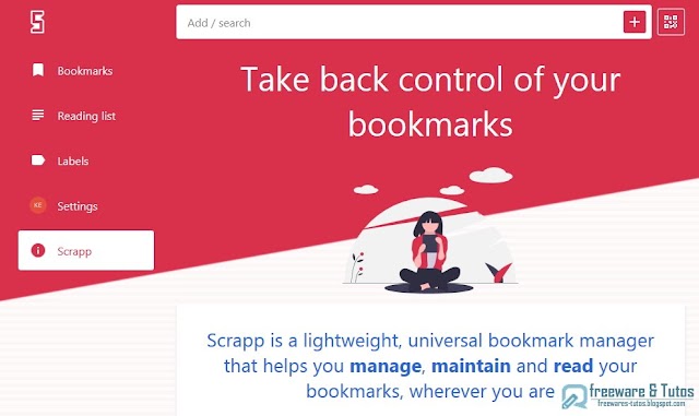 Scrapp Bookmarks : un gestionnaire de favoris à découvrir
