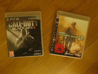 Pochettes de Call of Duty : Black Ops 2 et Call of Duty : Modern Warfare 2