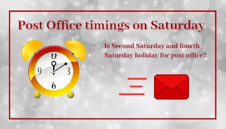 Post Office Timings on Saturday