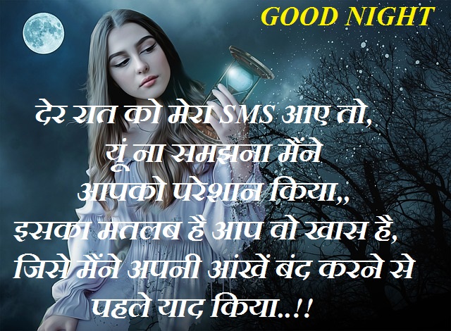 good night shayari for friends