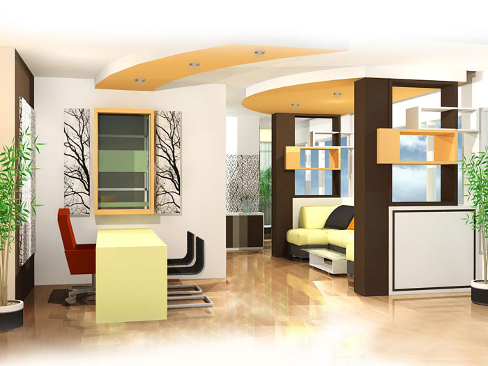  Desain  Interior  Ruang Lobby  Resepsionis Kantor  METRO 