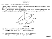Latihan Pemantapan Matematik SPM. Soalan 4 (LINES & PLANES IN 3D)