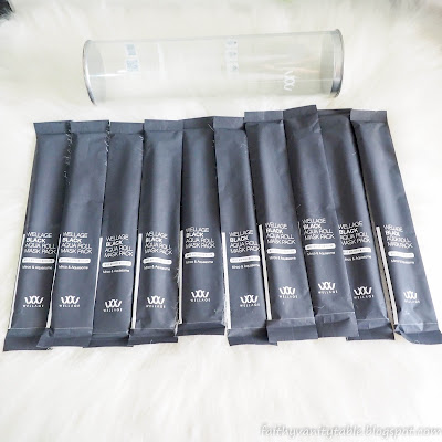 WELLAGE Black Aqua Roll Mask Pack Review