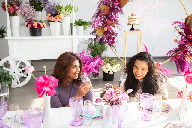 flower cart bridal shower toronto periwinkle flowers pink