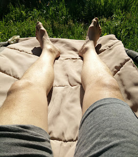 Legs in the sun