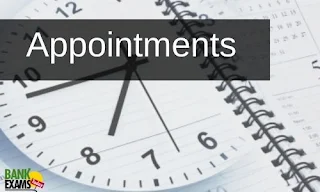 Appointments on 30th June 2020