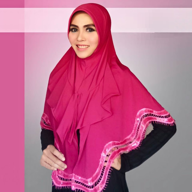 Model Hijab Terbaru Syar’i Syiria renda