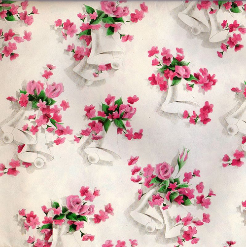 Vintage wedding gift wrap