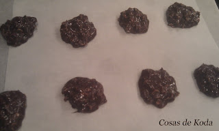 Galletas de chocolate y leche condensada