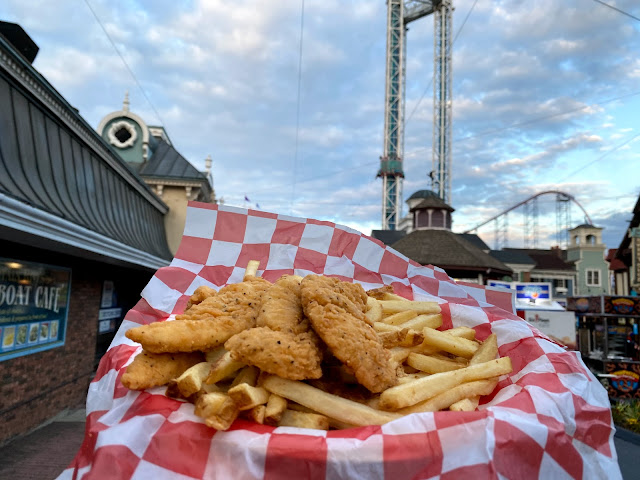 Chicken Tenders and Fries Meal Six Flags New England Captain Leo's