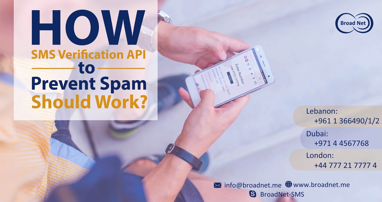 How SMS verification API to Prevent Spam should work ?