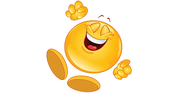 Cheerful Smiley Jumping for Joy | Symbols & Emoticons