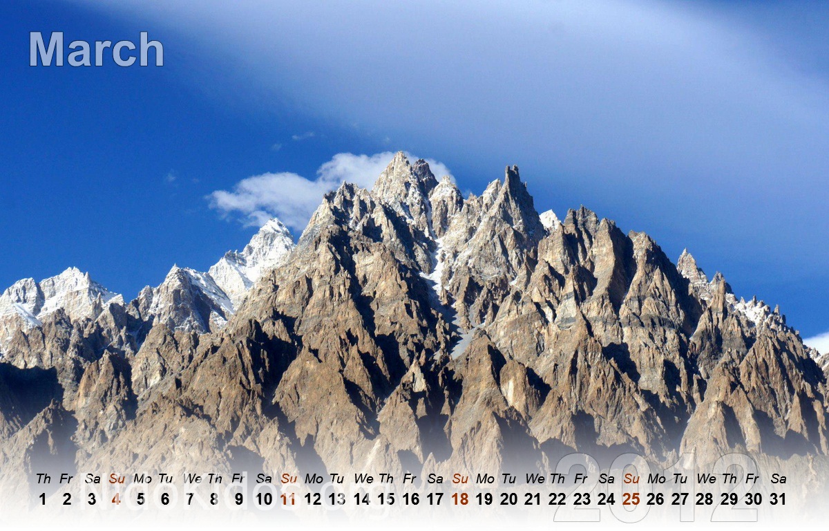 Pakistan Pictures - Calendar