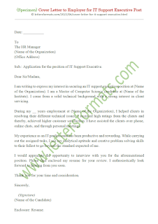 cover letter for technical support executive