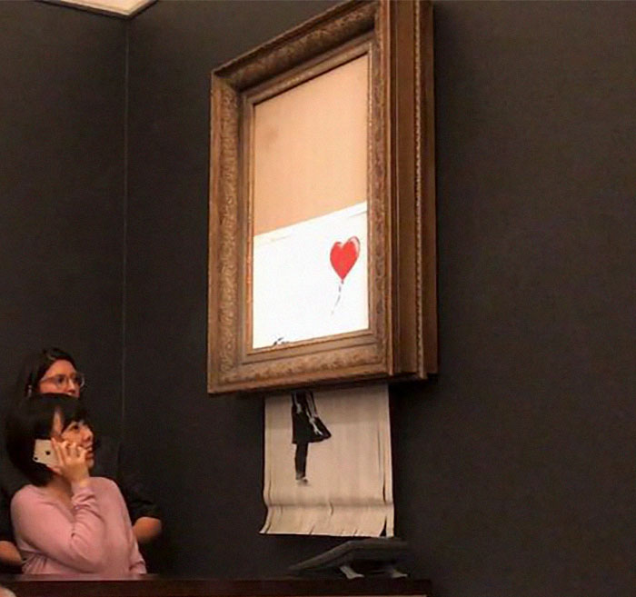 Artist Notices That Something Is Not Right In Banksy Shredding And Reveals The Truth Behind It