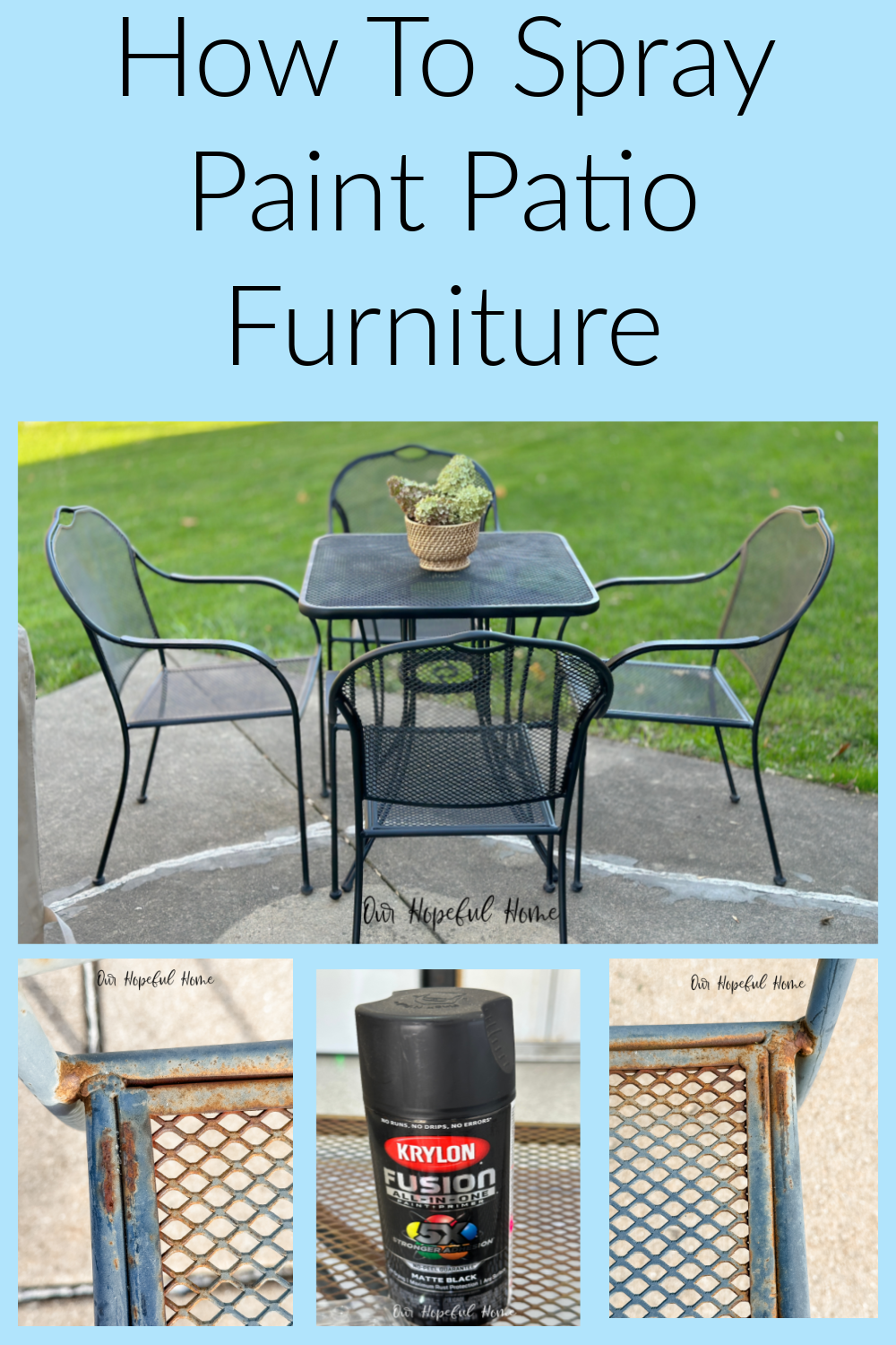 Renew Outdoor Furniture with Spray Paint