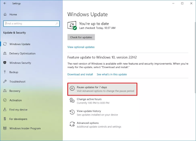Cara Mematikan Auto Update Windows 10 Permanen Lewat Pengaturan