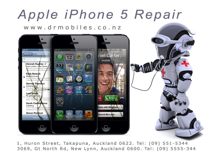 Dr Mobiles Limited, Apple iPhone 5 Repair and Unlock, Auckland, New ...