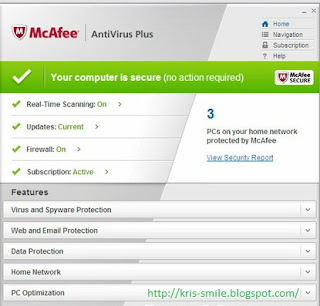 Antivirus 
McAfee