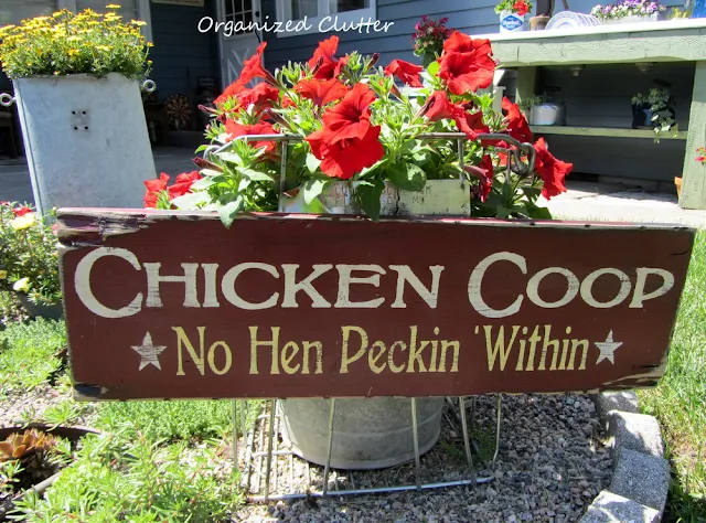 Chicken Themed Garden