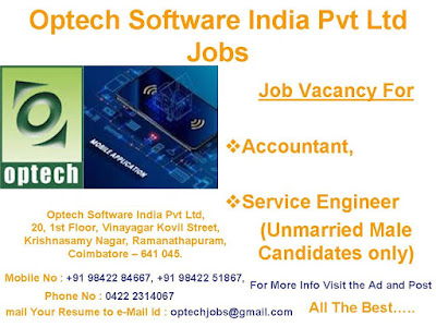 Optech Software India Pvt Ltd Jobs