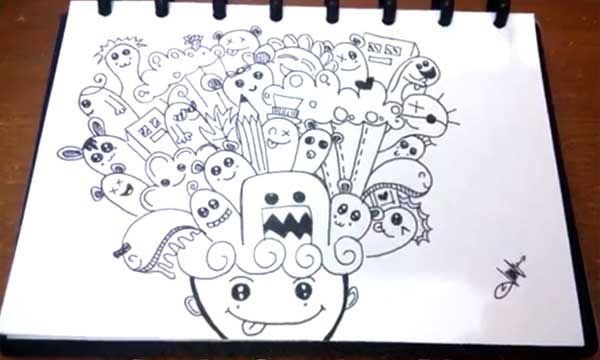 20 Contoh Gambar Doodle Art Simple Mudah Di Tiru GRAFIS 