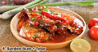 Sarden Ikan + Telur merupakan salah satu inspirasi menu sahur pertama di bulan Ramadhan yang simple