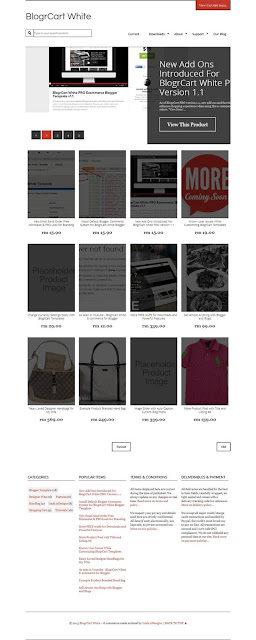 blogrcart blogger ecommerce template