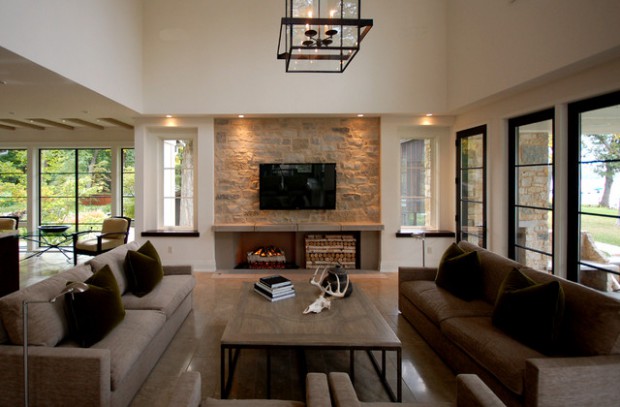 25 Gorgeous Living  Rooms  with Stone  Walls  Decor  Units