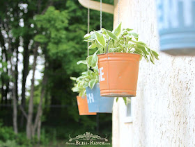 Painted Stenciled Galvanized Buckets, Bliss-Ranch.com