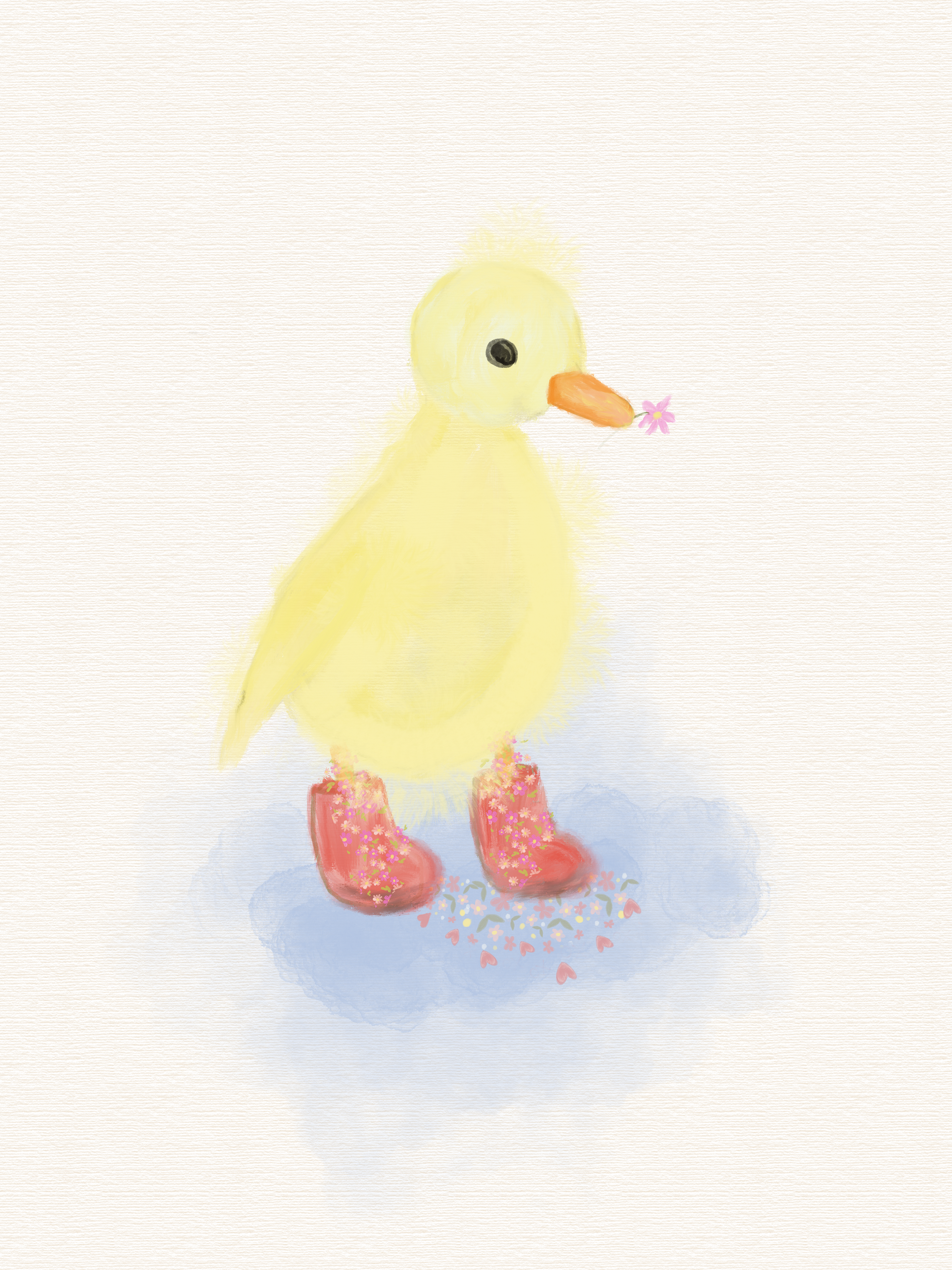 baby duck in boot by urban jipse illustration -children's book