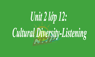 Unit 2 lớp 12: Cultural Diversity-Listening