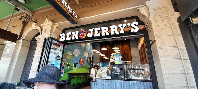 Ice Cream at Ben & Jerry's store.