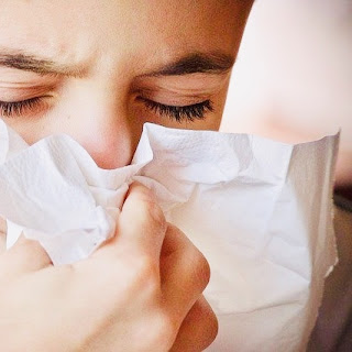 Child sneezing