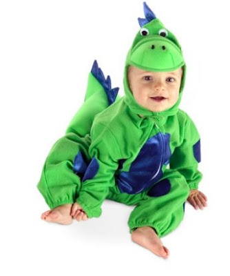 Charades Green Dinosaur Infant Costume