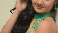 Akshitha cute beauty in Green Salwar at Satya Gang Movie Audio Success meet ~  Exclusive Galleries 042.jpg