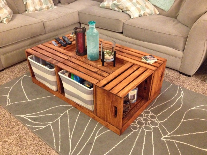 Livingston Way: DIY Wine Crate Coffee Table