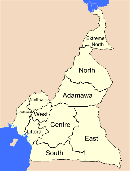 Pembagian wilayah administratif Kamerun