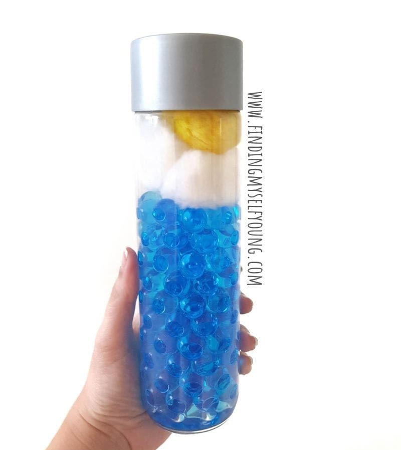 DIY summer sensory bottle.