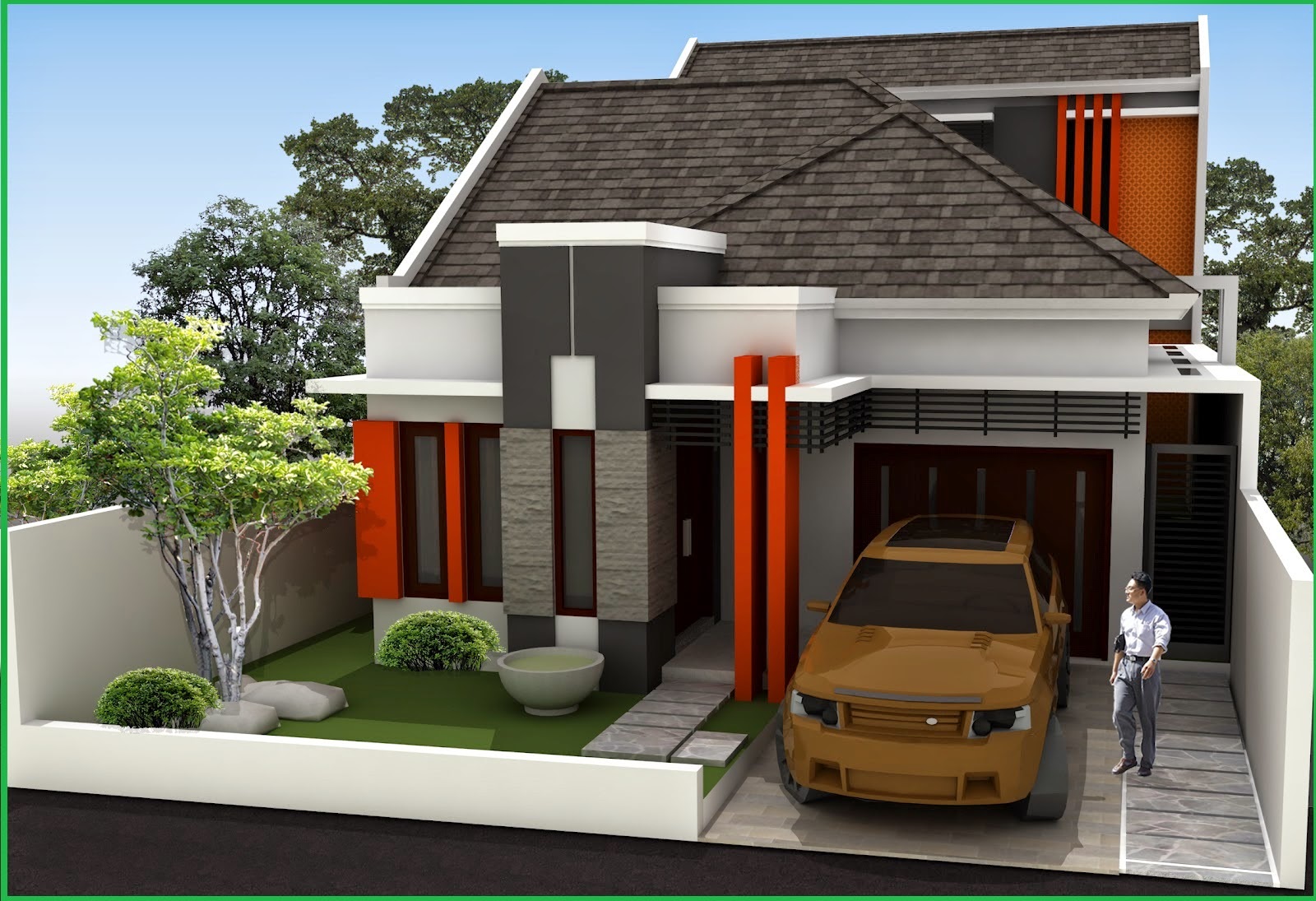 Desain Rumah Minimalis Tingkat Bagian Belakang Rumahminimalis44