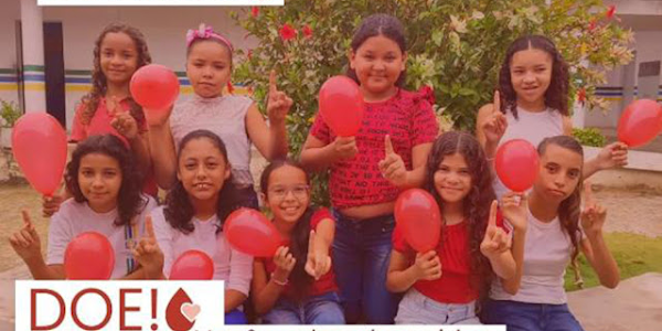 Escola de Aurora lança o Projeto "Gotinhas de Amor" para promover doações de sangue