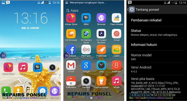 Cara Screenshot Advan S4X