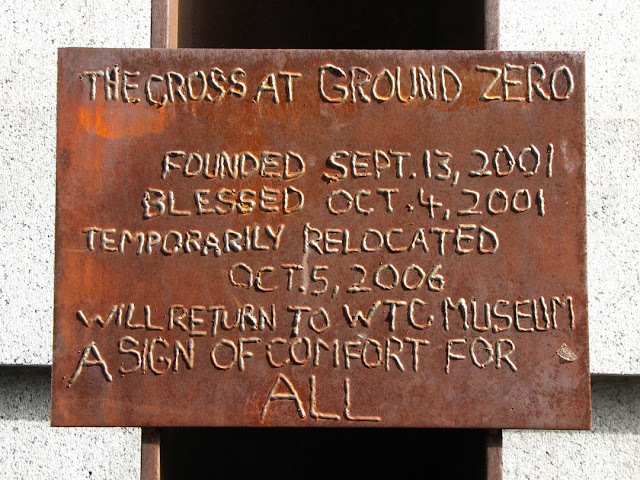 World Trade Center cross, Church Street, New York