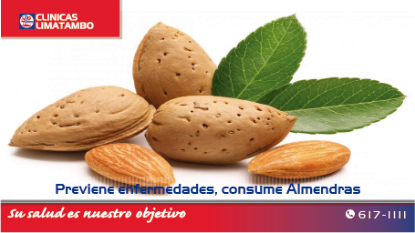 Previene enfermedades, consume Almendras