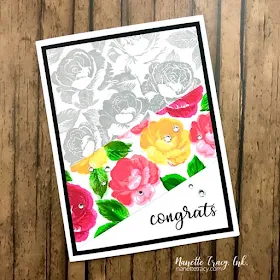 Sunny Studio Stamps: Everything's Rosy Customer Card by Nanette Tracy