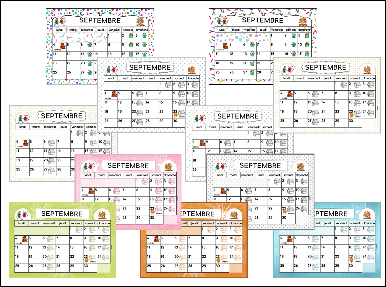 Top 5 des modèles de calendrier mensuel avec des exemples et des