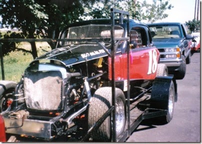 51 Dirt Track Race Car in the Rainier Shopping Center parking lot for Rainier Days in the Park on July 13, 1996